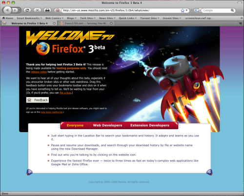 Firefox 3 BETA 4